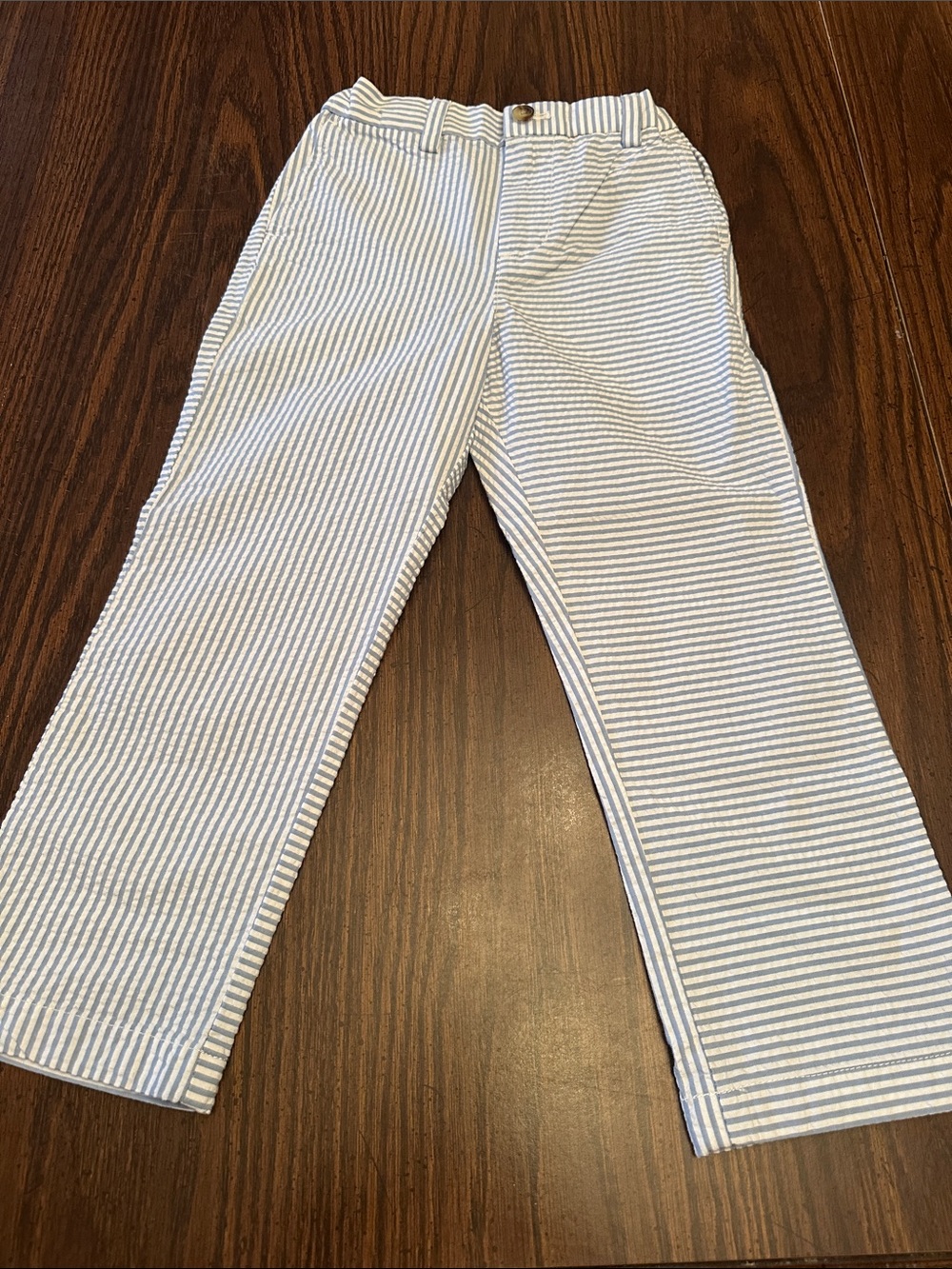 NWT Vineyard Vines Blue and White Striped Seersucker Kids Pants